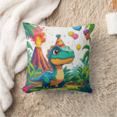  T-Rex Celebration Pillow for Kids Kussen (Deken)