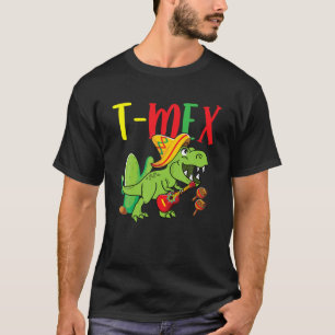 T Rex Cinco De Mayo Mexicaanse Dinosaurus Gitaar S T-shirt