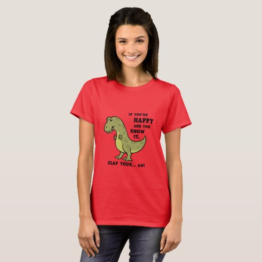 T-Rex Clap II T-shirt (Voorkant volledig)