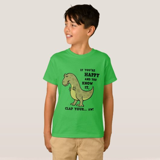 T-Rex Clap II T-shirt (Voorkant volledig)