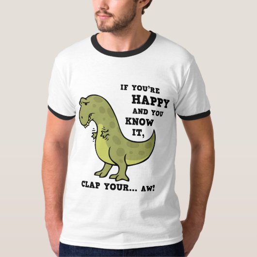 T-Rex Clap II T-shirt (Voorkant)