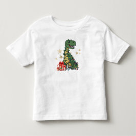 T-Rex De Gangen - Grappige Dinosaurus Kerstverlich Kinder Shirts