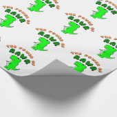 T-Rex de kracht van de RAWR Cadeaupapier (Hoek)