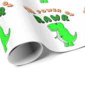 T-Rex de kracht van de RAWR Cadeaupapier (Rol Hoek)