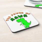 T-Rex de kracht van de RAWR Drankjes Onderzetter (Linkerzijde)