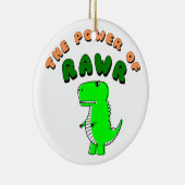T-Rex de kracht van de RAWR Keramisch Ornament (Rechts)