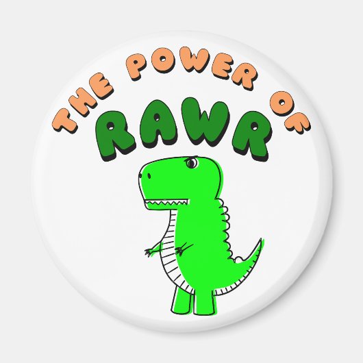 T-Rex de kracht van de RAWR Magneet (Voorkant)