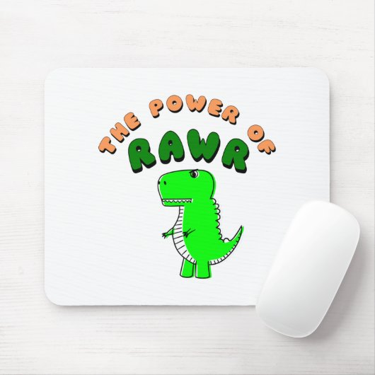 T-Rex de kracht van de RAWR Muismat (Met muis)