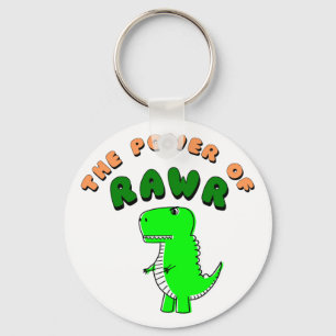 T-Rex de kracht van de RAWR Sleutelhanger