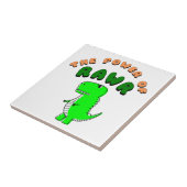 T-Rex de kracht van de RAWR Tegeltje (Zijkant)