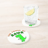 T-Rex de kracht van de RAWR Zandsteen Onderzetter (Zijkant)