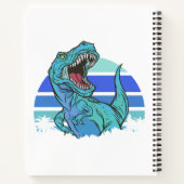 T-Rex de Sport van de Speler van de Voetbal met Na Notitieboek (Achterkant)