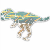 T-Rex De Tijdperk van Dinosauriërs Meteoren Sticker (Voorkant)