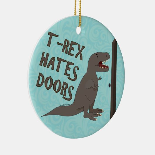 T-Rex-deuren Keramisch Ornament (Rechts)