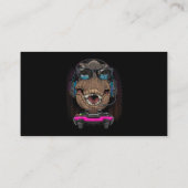 T Rex Dino Gamer Computer Video Game Lover Streami Visitekaartje (Achterkant)