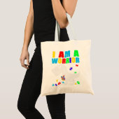 T Rex Dino I are Warrior Autism Awareness Tote Bag (Voorkant (product))