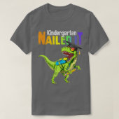 T Rex Dino Kindergarten Nailed IT Afstuderen Class T-shirt (Design voorkant)
