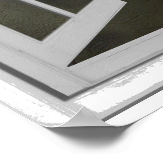 T-Rex Dinosaur 3D Afbeelding Effect Fake Window Poster (Hoek)