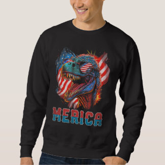 T Rex Dinosaur 4th of July American Flag USA Ameri Trui