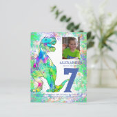 T-Rex Dinosaur 7e Verjaardag Party Budget (Staand voorkant)