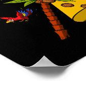 T Rex Dinosaur Alien Abduction Funny UFO Poster (Hoek)