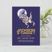 T-rex Dinosaur Astronaut Buitenspatie Kinderen, Bi Kaart (Staand voorkant)