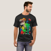 T Rex Dinosaur Autism Awareness Puzzle Piece Gift T-shirt (Voorkant volledig)