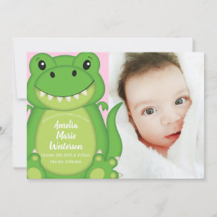 T-Rex Dinosaur Baby aangekondigd Kaart