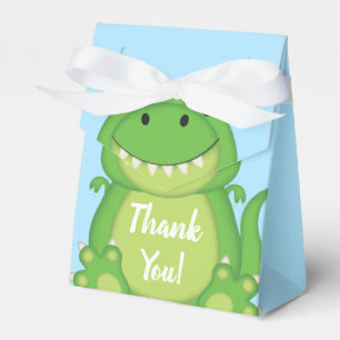 T-Rex Dinosaur Baby shower Blue Bedankdoosjes
