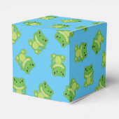 T-Rex Dinosaur Baby shower Blue Bedankdoosjes (Achterkant)