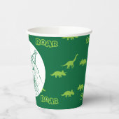 T-Rex Dinosaur Birthday Papieren Bekers (Links)