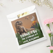 T-Rex Dinosaur Birthday Party Dank u Bedankzakje (Gezegeld)