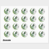 T-Rex Dinosaur Birthday Party Dank u Ronde Sticker (Vel)