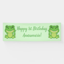 T-Rex Dinosaur Birthday Party Green Spandoek