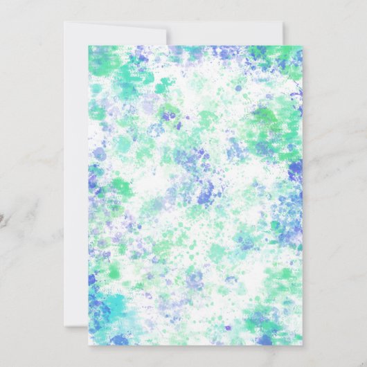 T-Rex Dinosaur Birthday Party Kaart (Achterkant)