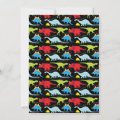 T Rex Dinosaur Birthday Party Kaart (Achterkant)