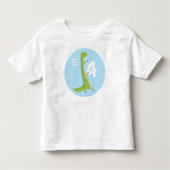 T-Rex Dinosaur Birthday Shirt | 4e verjaardag (Voorkant)