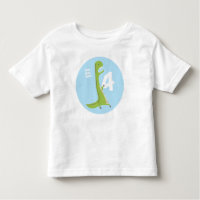 T-Rex Dinosaur Birthday Shirt | 4e verjaardag