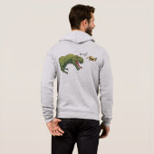 T-Rex Dinosaur Boop Mannen sweatshirt hoodie (Achterkant volledig)