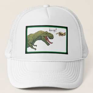 T-Rex Dinosaur Boop Tyrannosaurus Baseball Green Trucker Pet