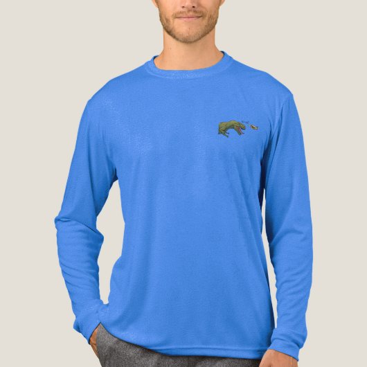 T-Rex Dinosaur Boop Tyrannosaurus Mannen Tri-Blend Shirt (Voorkant volledig)