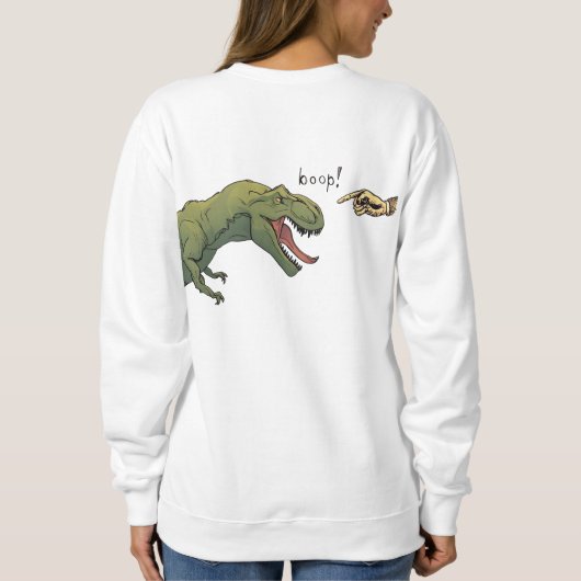 T-Rex Dinosaur Boop Tyrannosaurus vrouwen Trui (Achterkant)