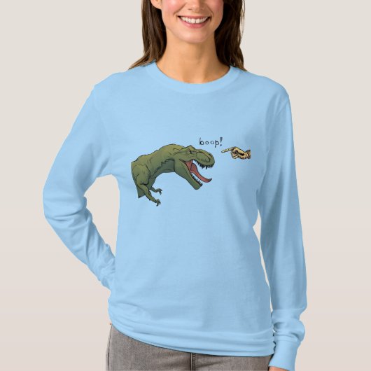 T-Rex Dinosaur Boop vrouwen top (Voorkant)