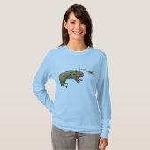 T-Rex Dinosaur Boop vrouwen top (Voorkant volledig)