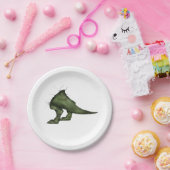 T-Rex Dinosaur Borden op papier Papieren Bordje (Feest)