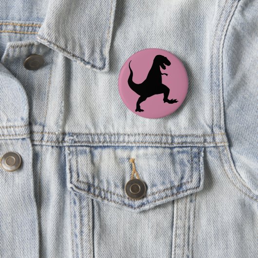 T-Rex Dinosaur Button (In situ)