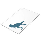 T-rex dinosaur cartoon jongens notitieblok (Schuin)