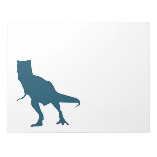 T-rex dinosaur cartoon jongens notitieblok (Voorkant)