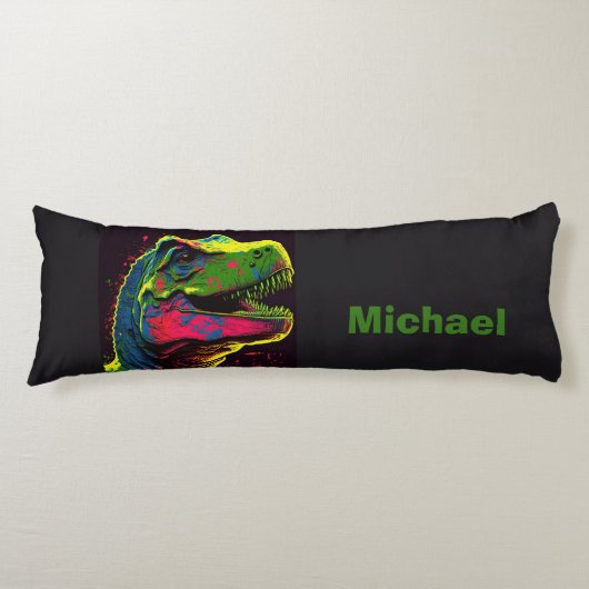 T Rex Dinosaur Cute Body Pillow Lichaamskussen (Voorkant)