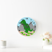 T-Rex Dinosaur Design Ronde Klok (Huis)